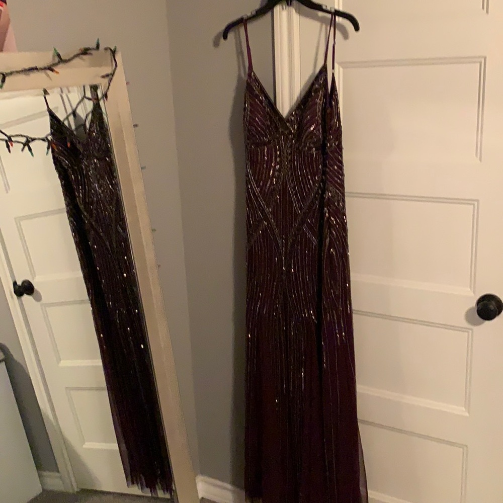 Maroonish purple, prom dress!